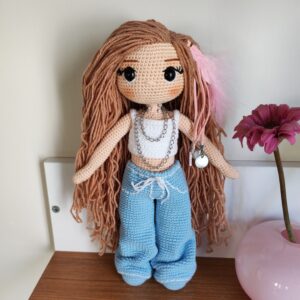 El Yapımı Amigurumi Oyuncak Bebek – Bohem Tarz