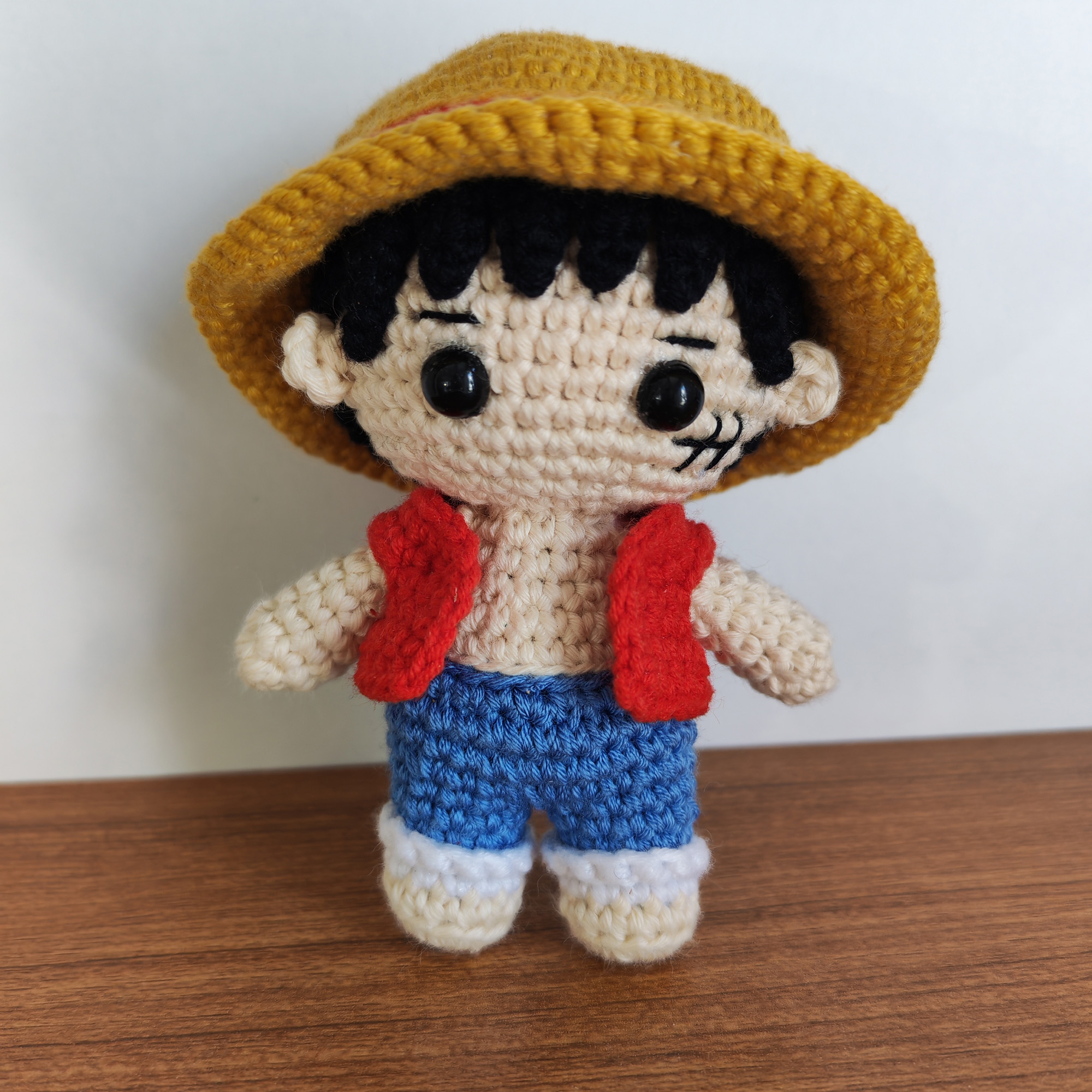 amigurumi doll luffy figürü