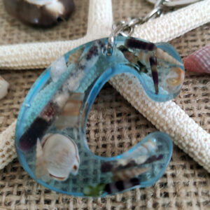 “açık mavi deniz” epoksi “b” harf anahtarlık (kopya)