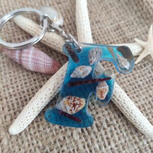 “açık mavi deniz” epoksi “h” harf anahtarlık (kopya)