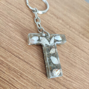 deniz kabuğu & kumlu harf "w" anahtarlık & kişiye Özel, hediye kutulu (kopya)