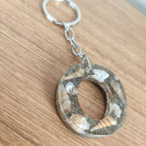 deniz kabuğu & kumlu harf "l" anahtarlık & kişiye Özel, hediye kutulu (kopya)