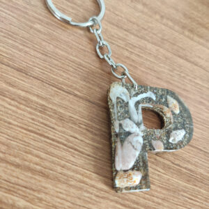 deniz kabuğu & kumlu harf "y" anahtarlık & kişiye Özel, hediye kutulu (kopya)