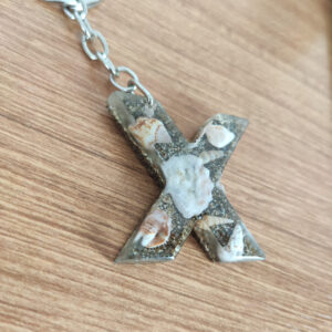 deniz kabuğu & kumlu harf "g" anahtarlık & kişiye Özel, hediye kutulu (kopya)