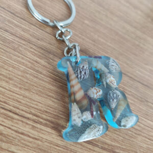 “açık mavi deniz” epoksi “s” harf anahtarlık (kopya)