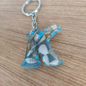 “açık mavi deniz” epoksi “r” harf anahtarlık (kopya) (kopya)