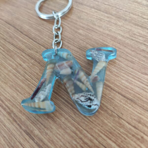 “açık mavi deniz” epoksi “l” harf anahtarlık (kopya)